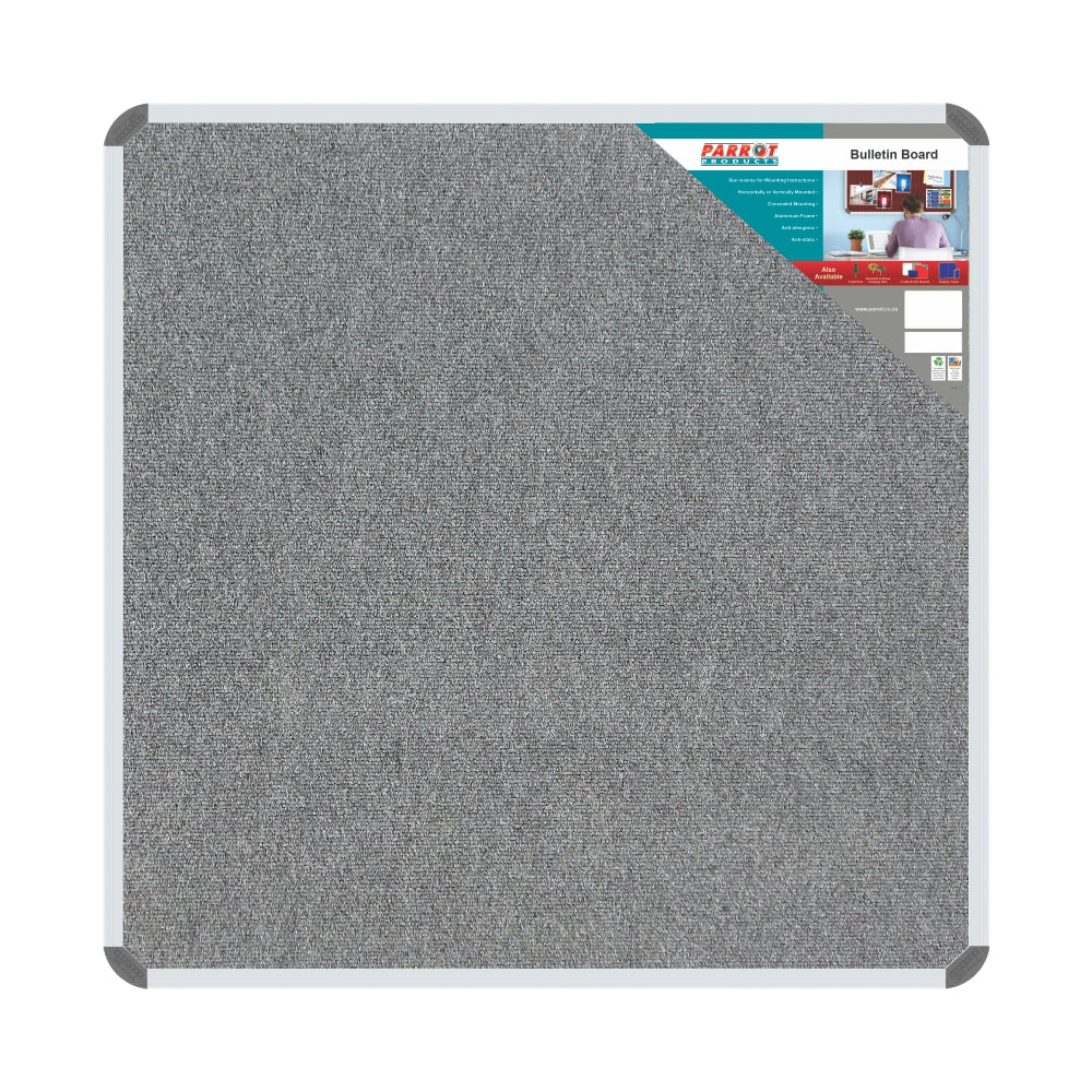 BULLETIN BOARD RIBBED ALUMINIUM FRAME 1000*1000MM LAUREL | Bulletin & Notice Board