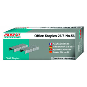 Parrot Staples 26-6 (No56) (5000pcs) 30 Pages | Staples