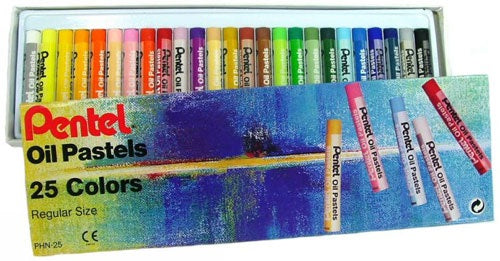 Pentel Oil Pastels 25 Colour