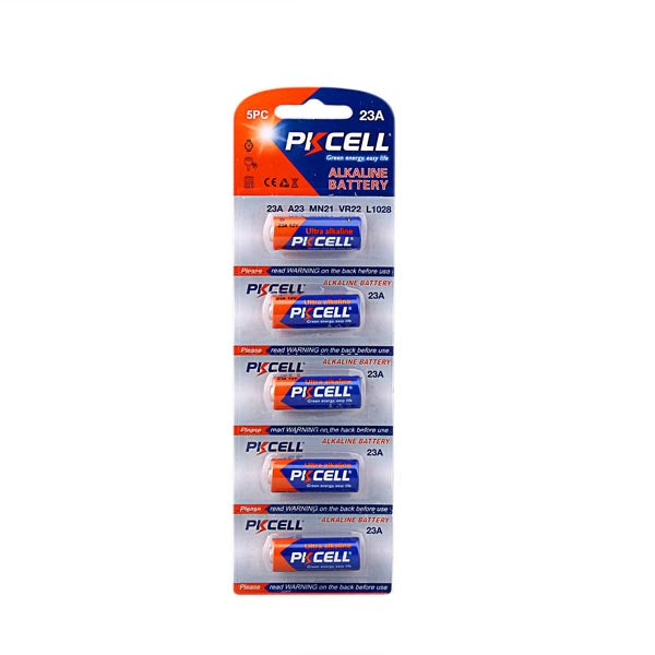 PK CELL 23A X 5 CARD 12V ALKALINE | Batteries-Non Rechargeable