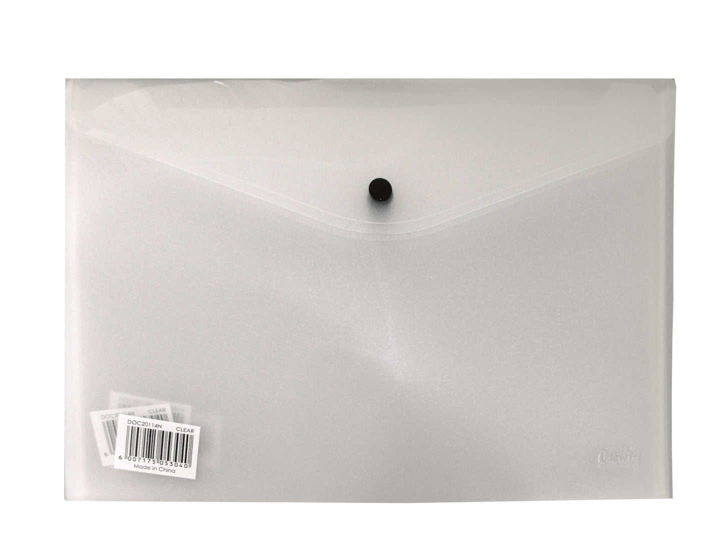 Croxley A4 Envelope with Button - Clear PK 12