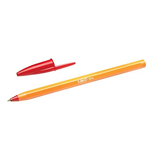 Bic Orange Red Fine Ballpoint Pen