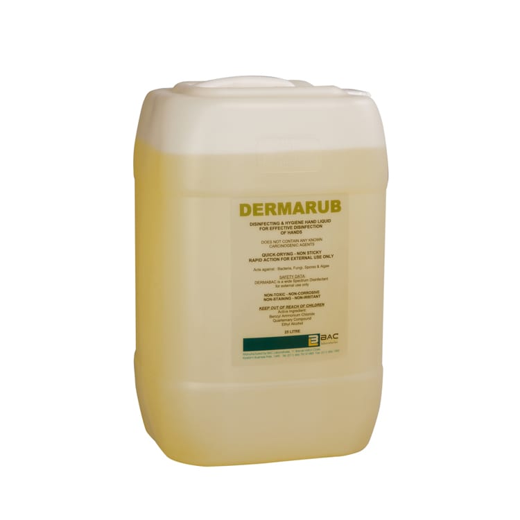Hand sanitising - Dermarub- 70% Ethanol - 25L