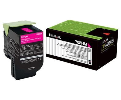 Lexmark 708hm Magenta High Yield Return Program Toner Cartridge