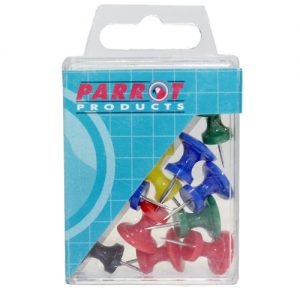 Parrot Thumb Tacks Boxed Pack 30 Assorted