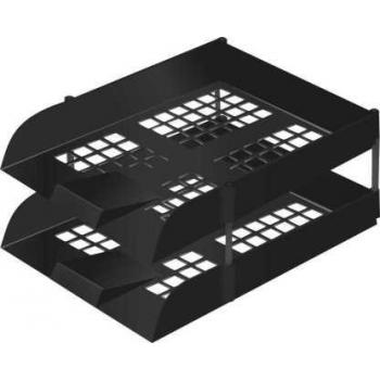 Letter Trays Black 2's + Set Riser | Letter Trays