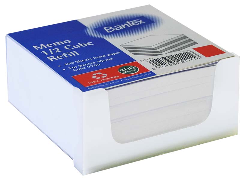 Bantex Demi Size White Paper Refill