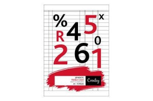 Croxley A4 Bookkeeping Practise book Treble Cash