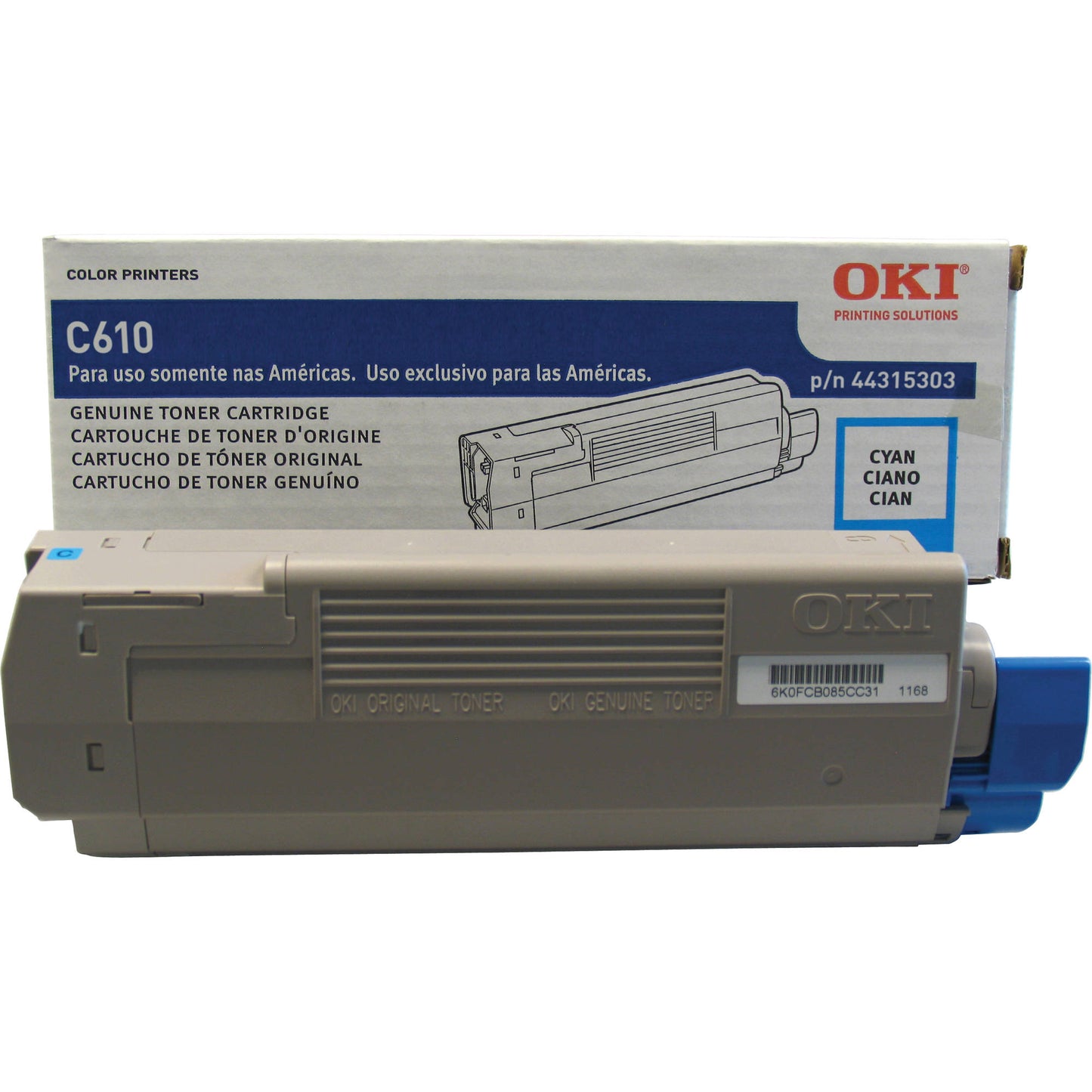 OKI C610 CYAN TONER ( 6000 PAGE YIELD ) | Oki Toner Cartridges Genuine