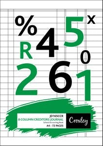 JD165 72 Page - 8 Cash Column Creditors Journal