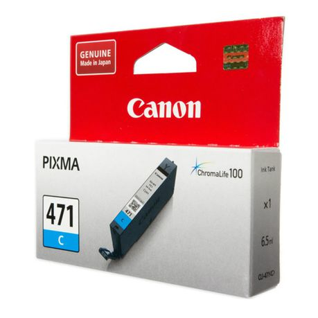 Canon CLI-471 Cyan Ink Cartridge - MG5740, MG7740 = 304 pages | Canon Inkjet Cartridges Genuine