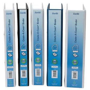 BANTEX A4 25MM CREATE-A-COVER 4D BINDER WHITE
