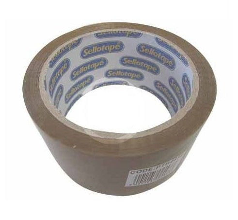 Sellotape Buff Packaging Tape 48mm x100m