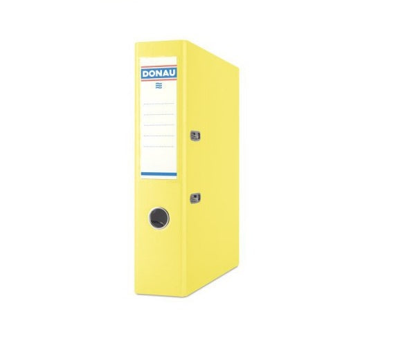 Donau Polyprop Lever Arch 75mm A4 Yellow