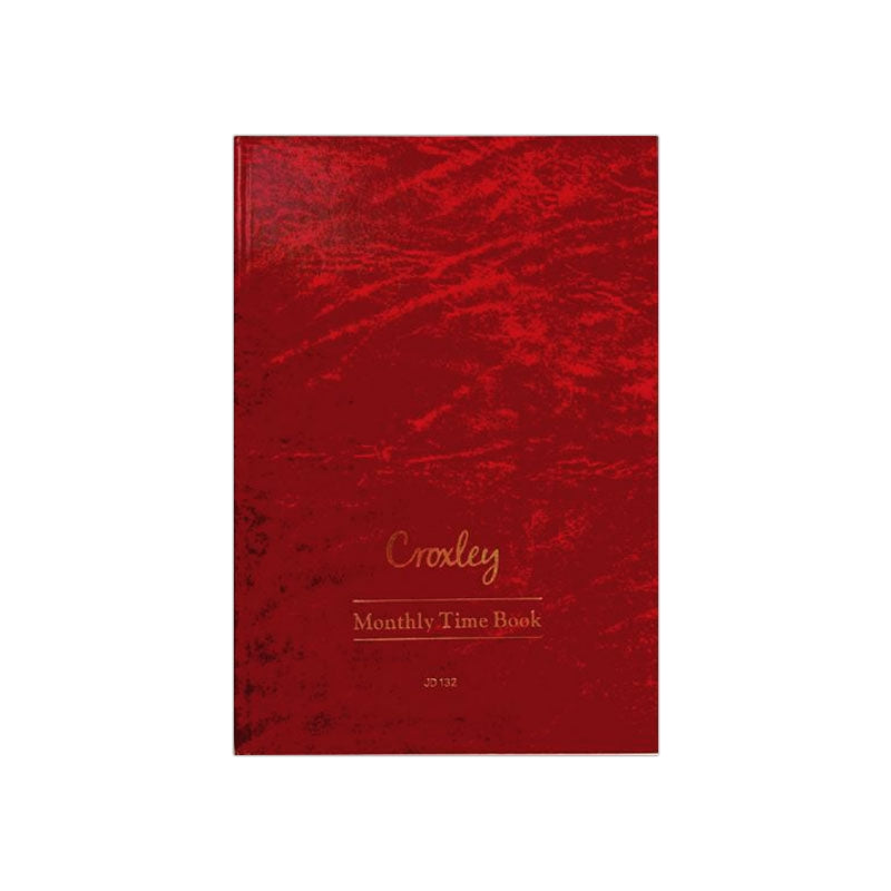 Croxley JD132 A4 95 Folios Monthly Time Book | Time Wage Pay Registers