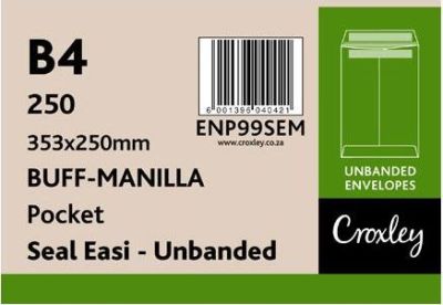 Croxley Envelopes B4 353 X 250 Seal Easi - Enp99sem | B4 Envelopes