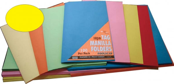 Yellow Tag Manilla Folders | Manilla Folders