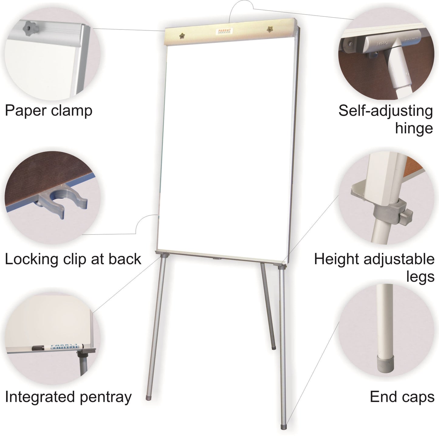 Parrot Flipchart Non Magnetic Standard 1000mmx640mm