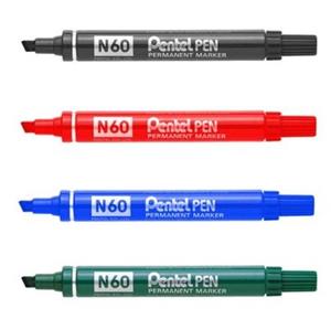 Pentel N60 Chisel Marker Black