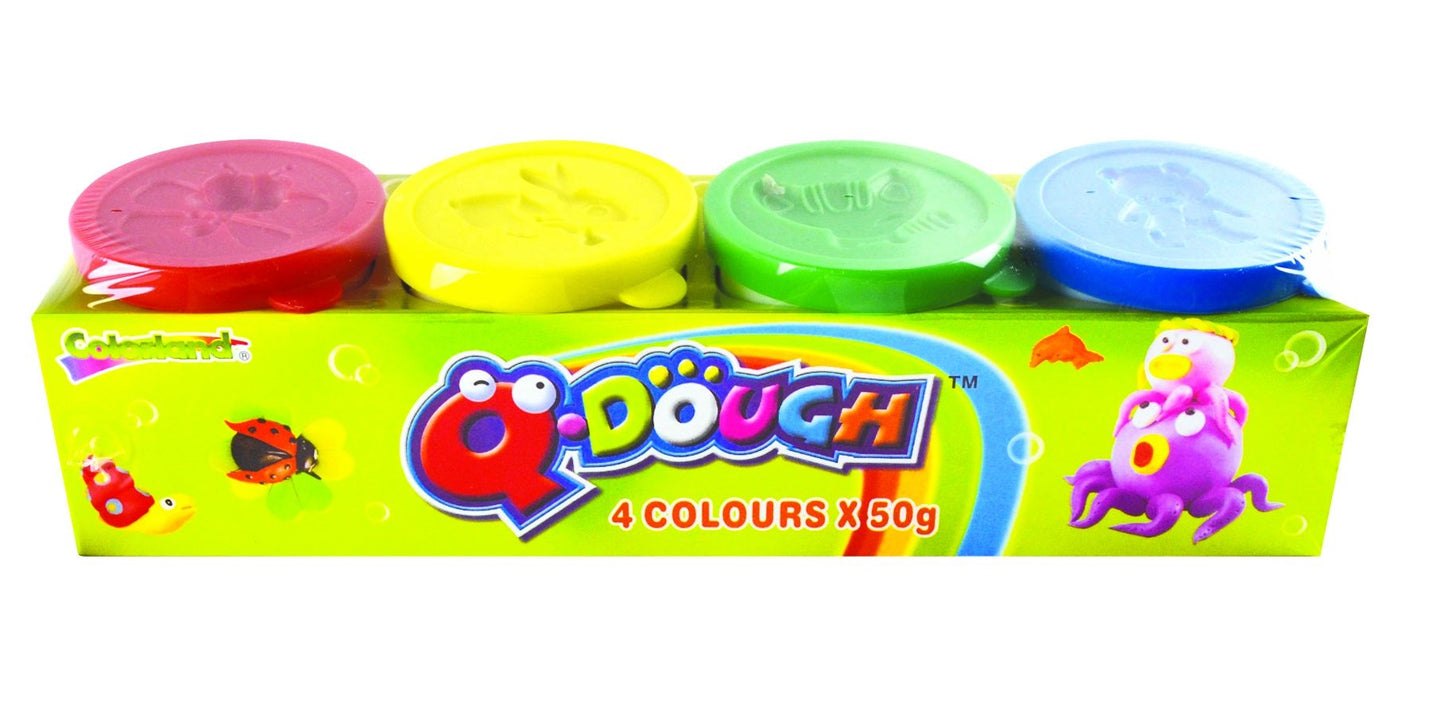 Q-Dough 4 X 50g Colours