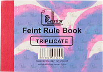 A6 Feint Triplicate 100 sheets | Pen Carbon Books
