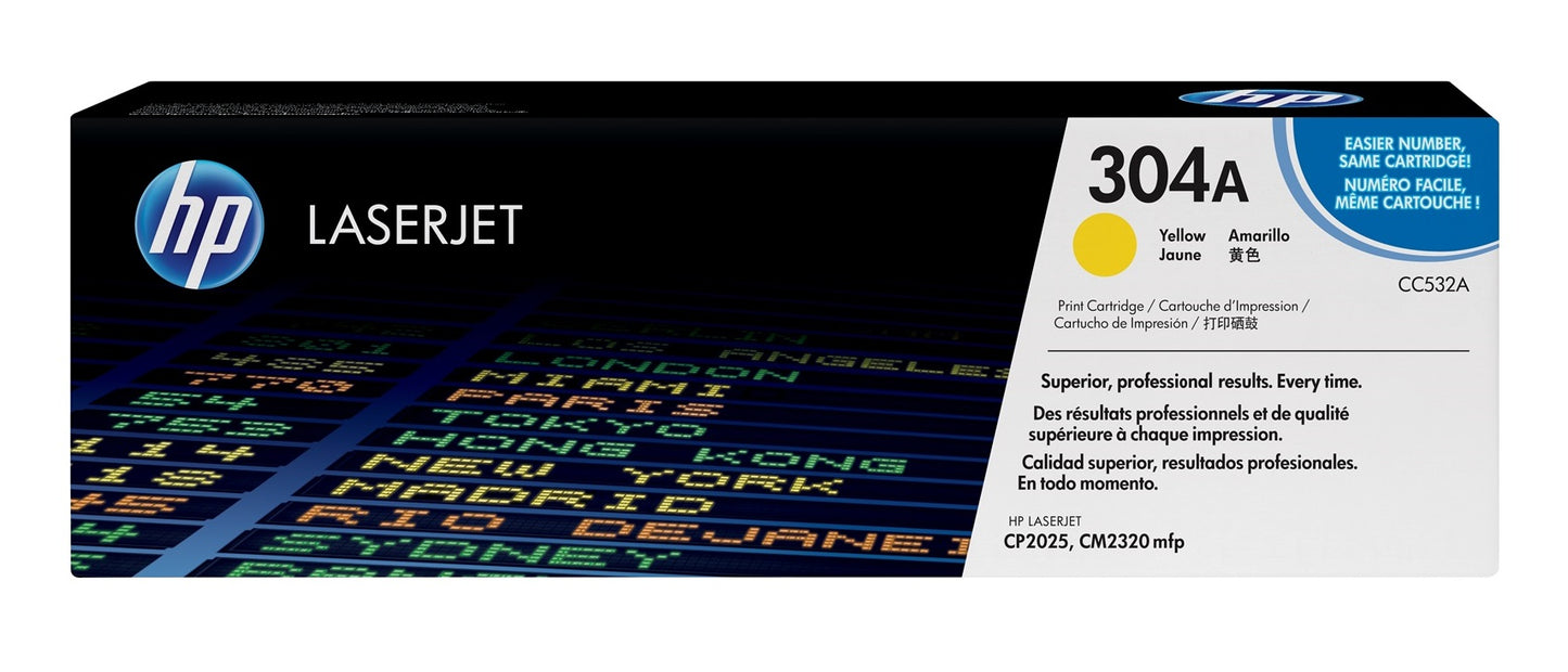 HP 304A Yellow Toner Cartridge