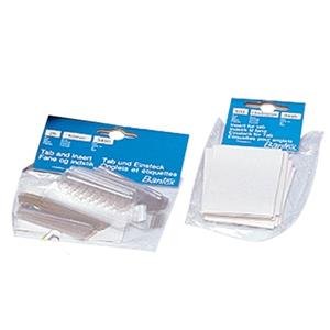 Clear Plastic Tabs + Inserts