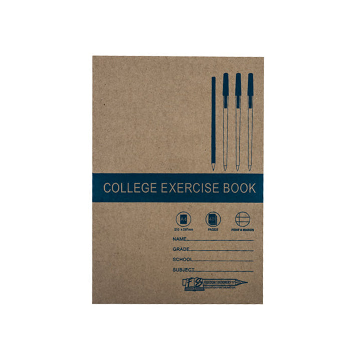 College Exercise Book A4 48PG Feint-Margin | Exercise Books