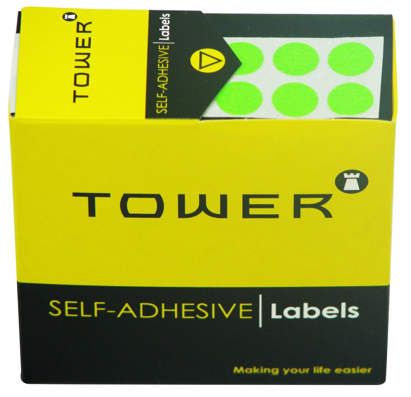 Tower C13 Label Flu Green