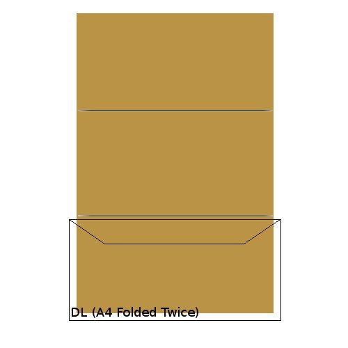 MERPAK 110x220 MANILLA SIMPLISTIK | DL Envelopes