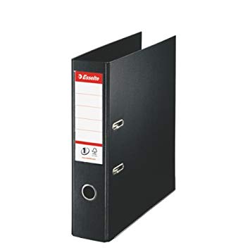 Esselte A4 Lever Arch P/P 70mm Black | Files - Lever Arch Polyprop