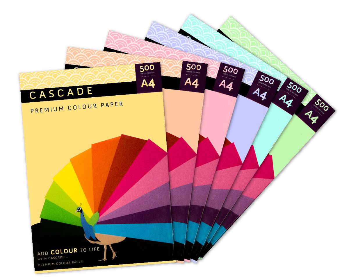 Cascade Pastel Yellow Paper A4 80gsm