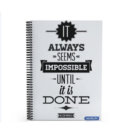 Marlin A6 100pg Design Side Spiral Notebook
