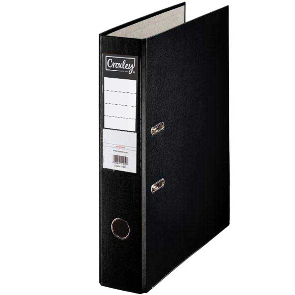 JD1030 CROXLEY LEVER ARCH FILE MINI 50MM BLACK | Lever Arch Files