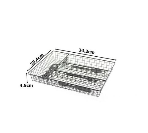 Cutlery Divider / Draw Organizer Black | Kitchen Equipment