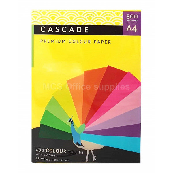 Cascade Deep Lemon Paper A4 80gsm | Copier Paper Colours