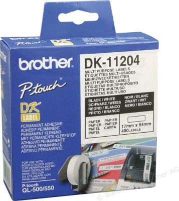 Brother Multi Purpose Label 17mmx54mm -400 | Labelling Machine & Accessories