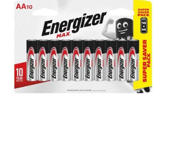 Energizer Batteries AA 10 Pack | Batteries-Non Rechargeable