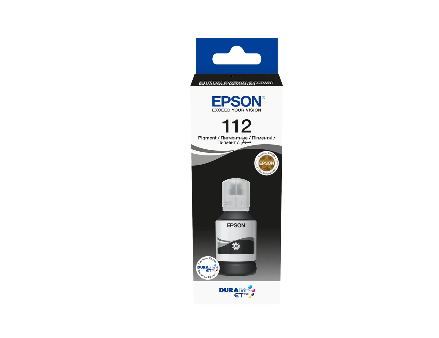 Epson 112 Ecotank Pigment Black Ink Bottle | Epson Inkjet Cartridges Genuine