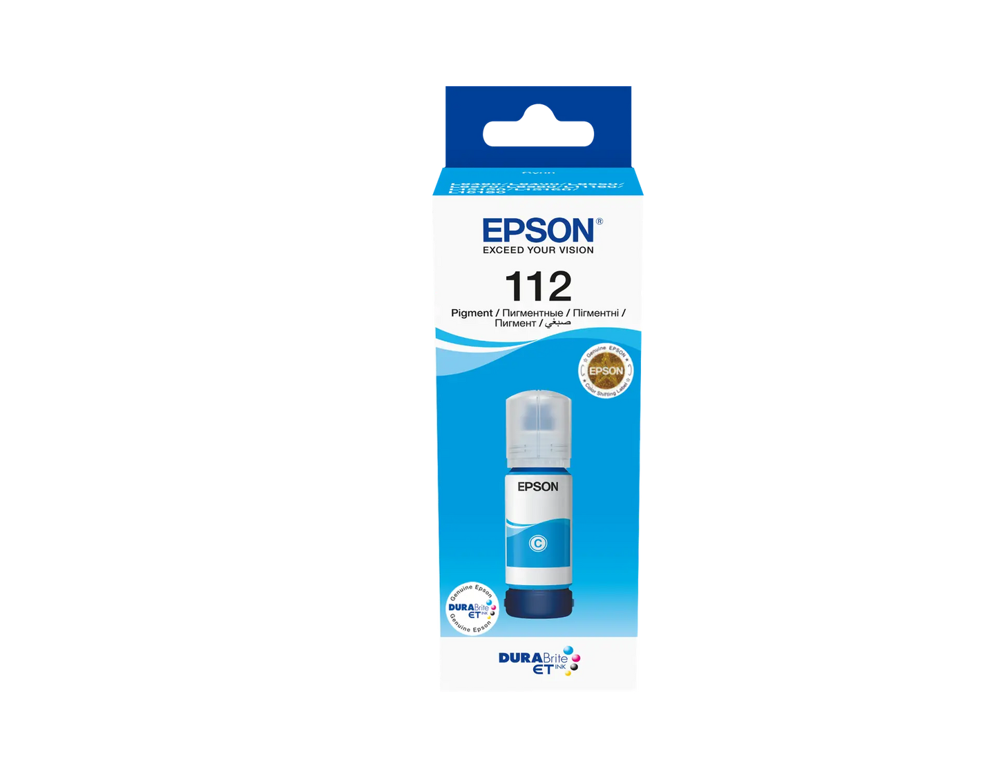 Epson 112 Ecotank Pigment Cyan Ink Bottle | Epson Inkjet Cartridges Genuine