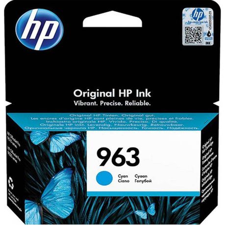 HP 963 CYAN INK CARTRIDGE FOR OFFICEJET PRO 9000 SERIES (PAGE YIELD 700)