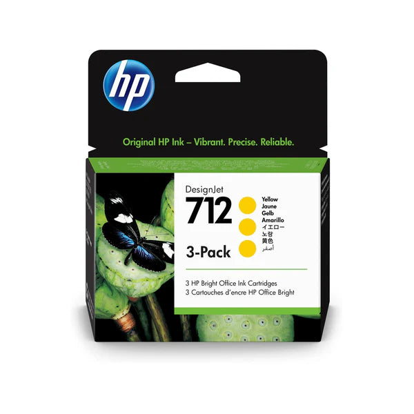 HP 712 29ml Original Yellow Designjet Ink Cartridge | Hewlett Packard Inkjet Cartridges Genuine