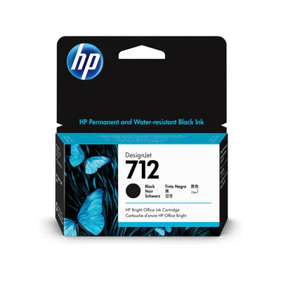 HP 712 38ml Original Black Designjet Ink Cartridge | Hewlett Packard Inkjet Cartridges Genuine