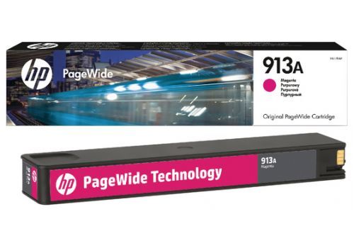 HP 913A MAGENTA ORIGINAL PAGEWIDE CARTRIDGE FOR HP PAGEWIDE PRO 352dn/377dn (3000 PAGE YIELD) | Hewlett Packard Inkjet Cartridges Genuine