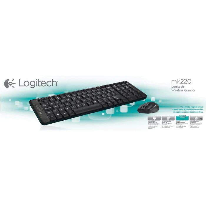 LOGITECH WIRELESS KEYBOARD AND MOUSE 2.4GHZ WIRELESS WITH A 10 METRE | Keyboard & Mouse Combo