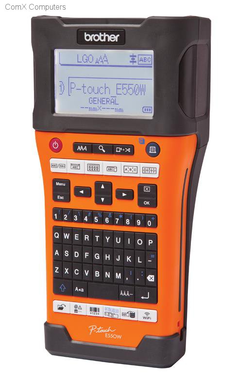 P-Touch E550WVP : Handheld/Mobile Printer, Wi-Fi enabled, 7 lines of print, P-Touch | Labelling Machines
