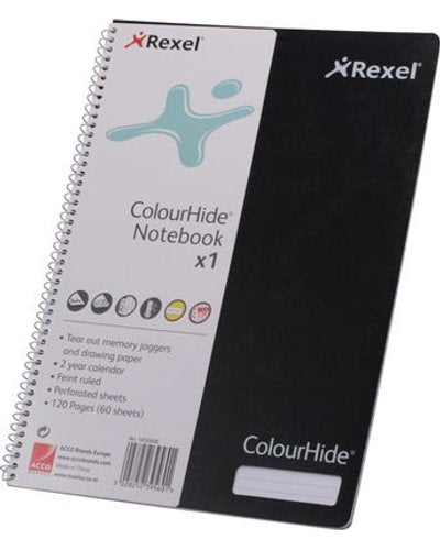 REXEL A4 NOTEBOOK - BLACK | Note Books