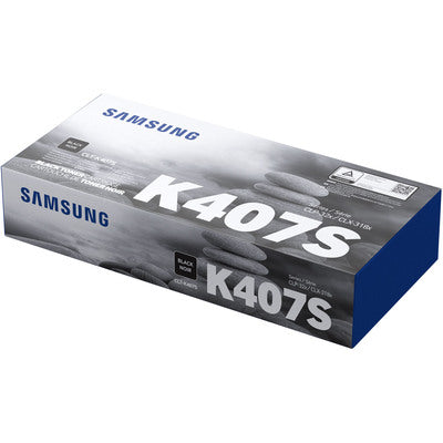 SAMSUNG CLT-K407S BLACK TONER CARTRIDGE FOR CLP320/325W/CLX3185 SERIES (PAGE YIELD 1500) | Samsung Toner Cartridges Genuine