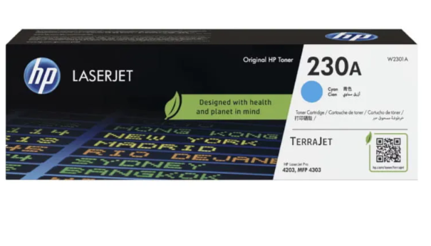 HP 230A Original Cyan Laserjet Toner Cartridge For HP Color Laserjet Pro 4203; Mfp 4303 | Hewlett Packard Toner Cartridges Genuine