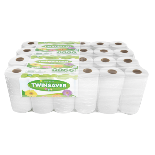 TWINSAVER TOILET ROLLS UNWRAPPED 1PLY 48 PACK | Toilet Rolls and Tissues